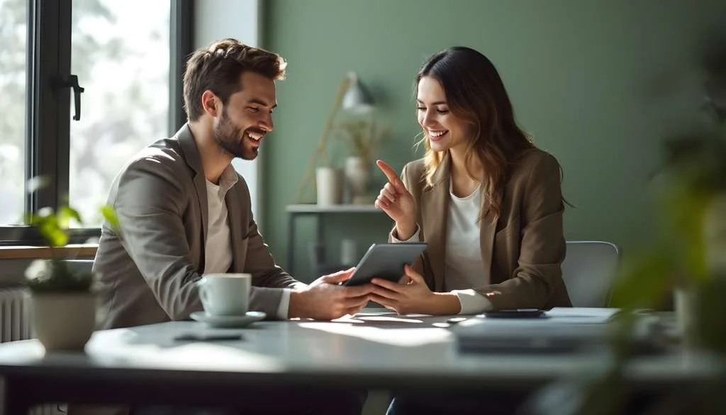 Life coaching session between coach and client