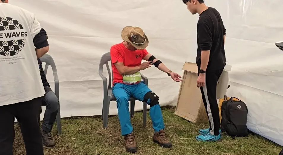 Elbow measurement at Blackyak Club Day 2024