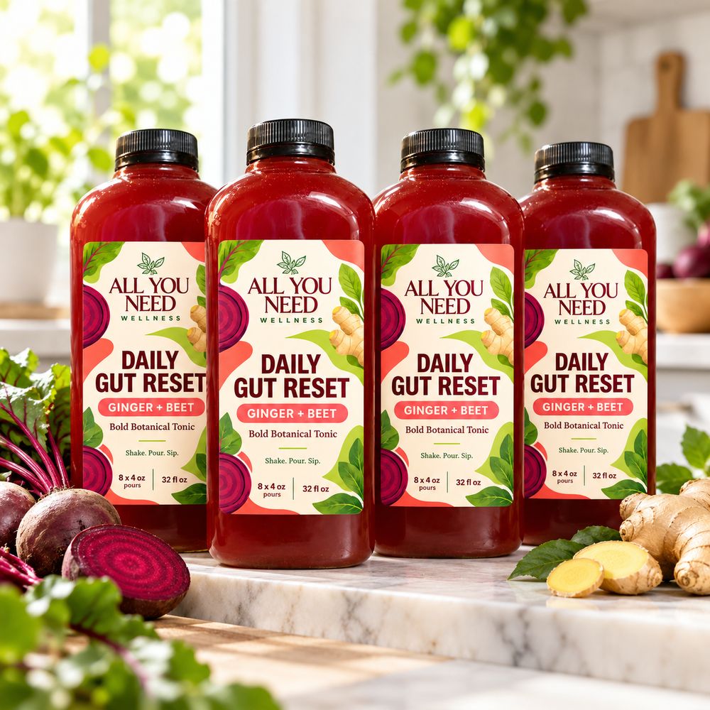 Daily Gut Reset Ginger + Beet tonic, The Monthly Supply