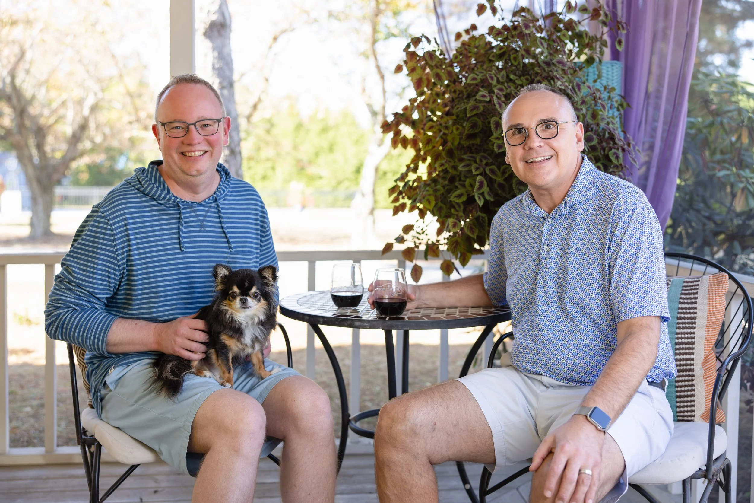 Joe and David at the Homestead