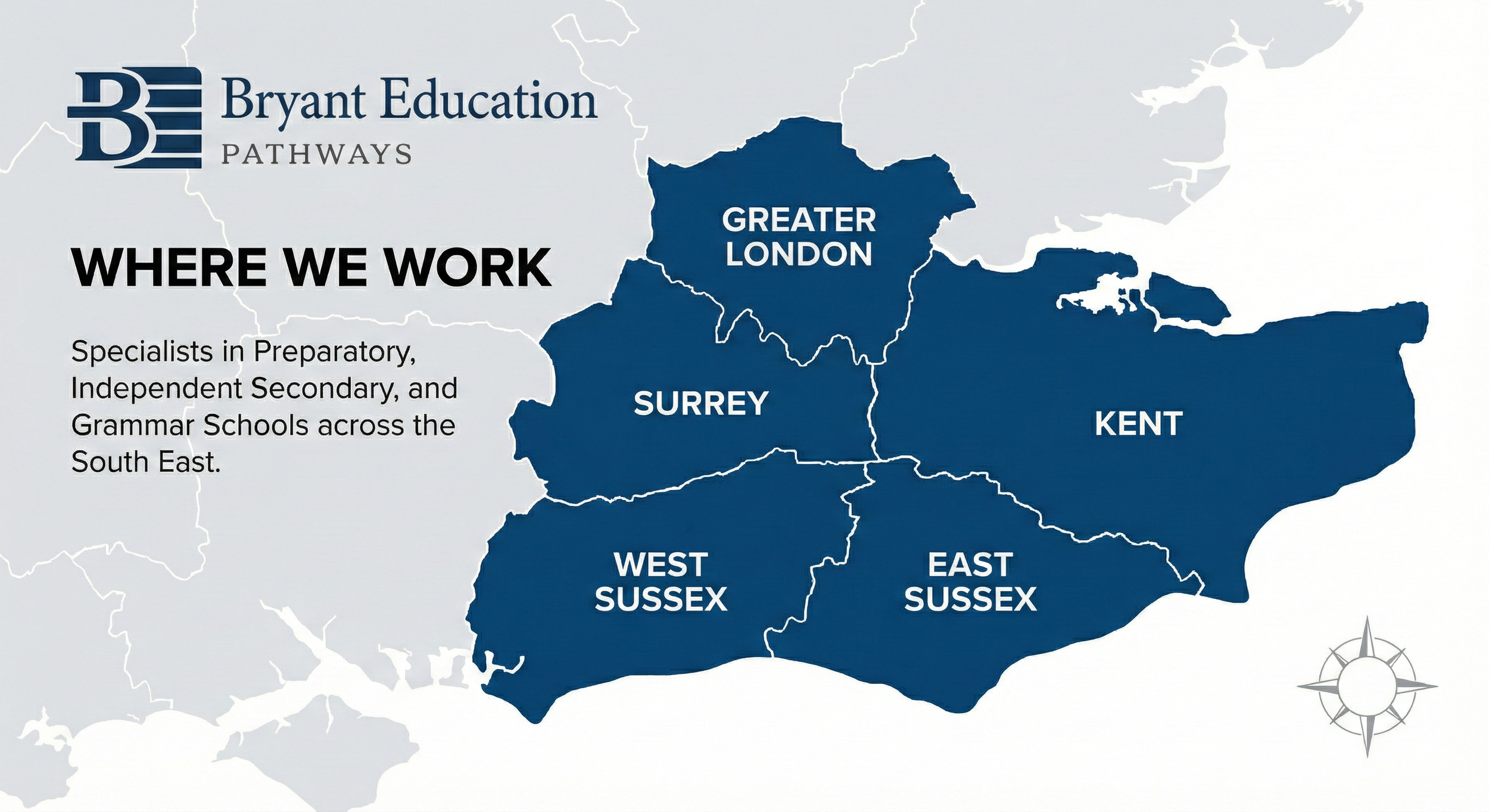 Bryant Education Pathways service areas