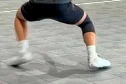Guile's ball-side foot directed toward the ball