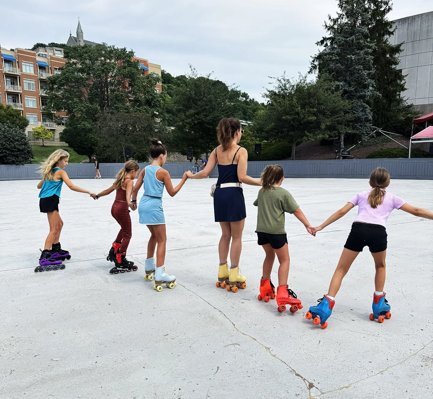 Girls Skating Sawyer Point