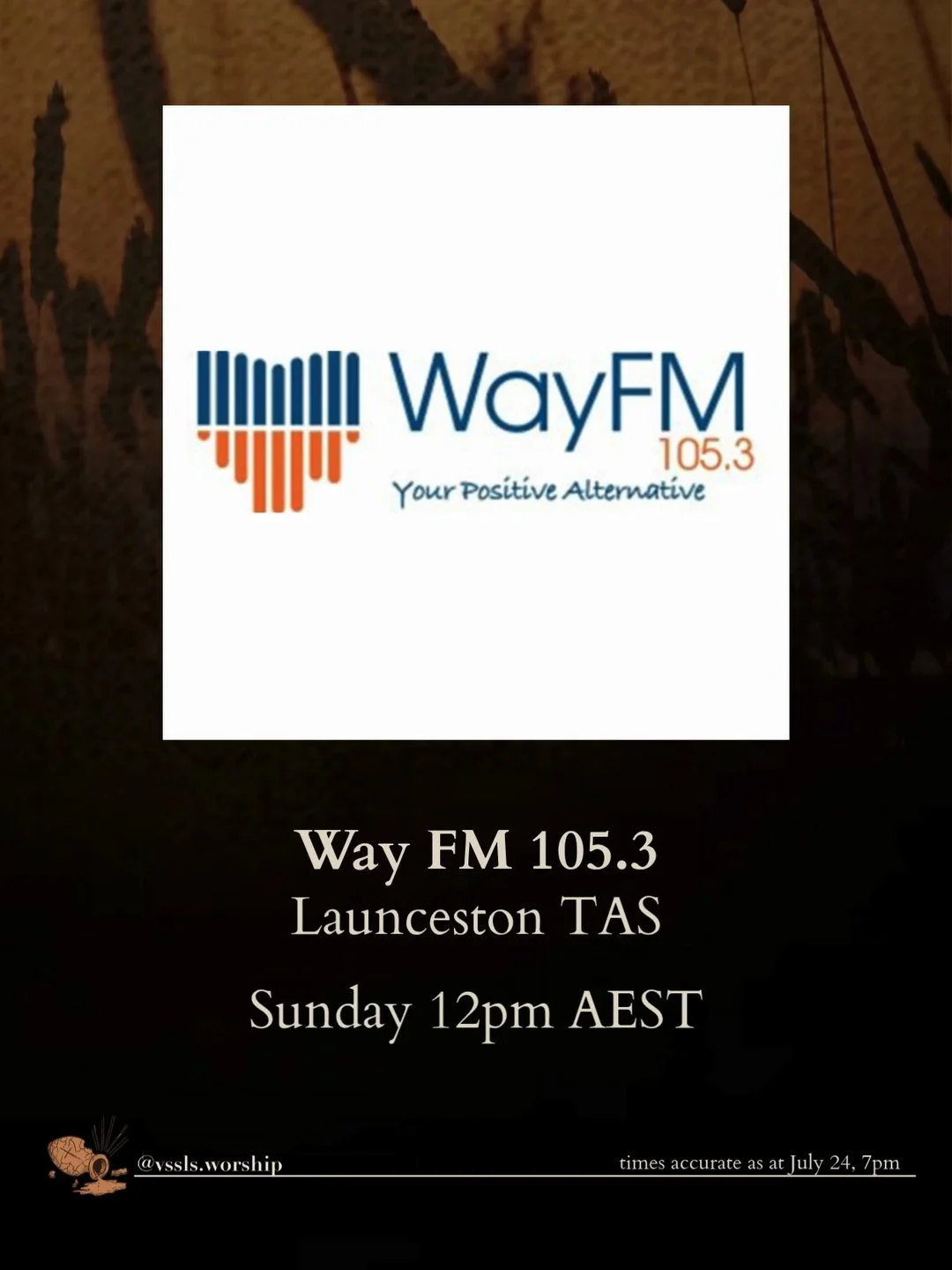 Way FM 105.3 Launceston TAS Sunday 12pm AEST