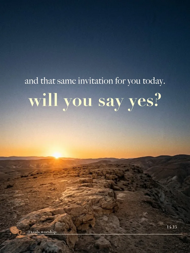 and that same invitation for you today. will you say yes?