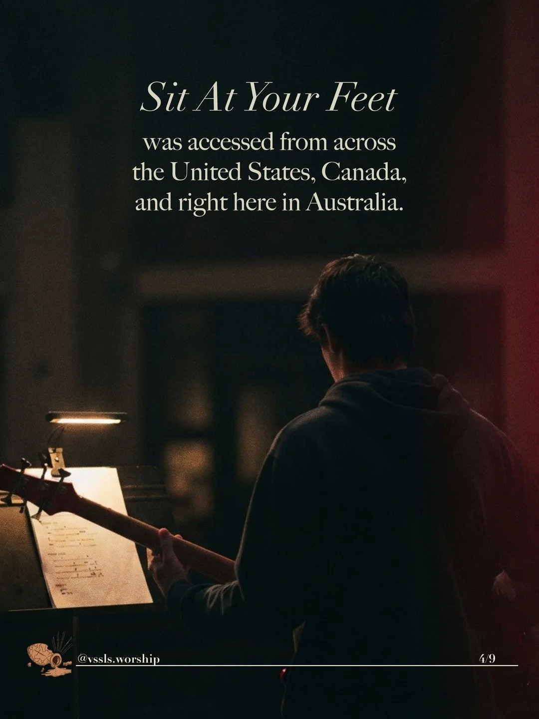 Sit At Your Feet was accessed from across the United States, Canada, and right here in Australia.