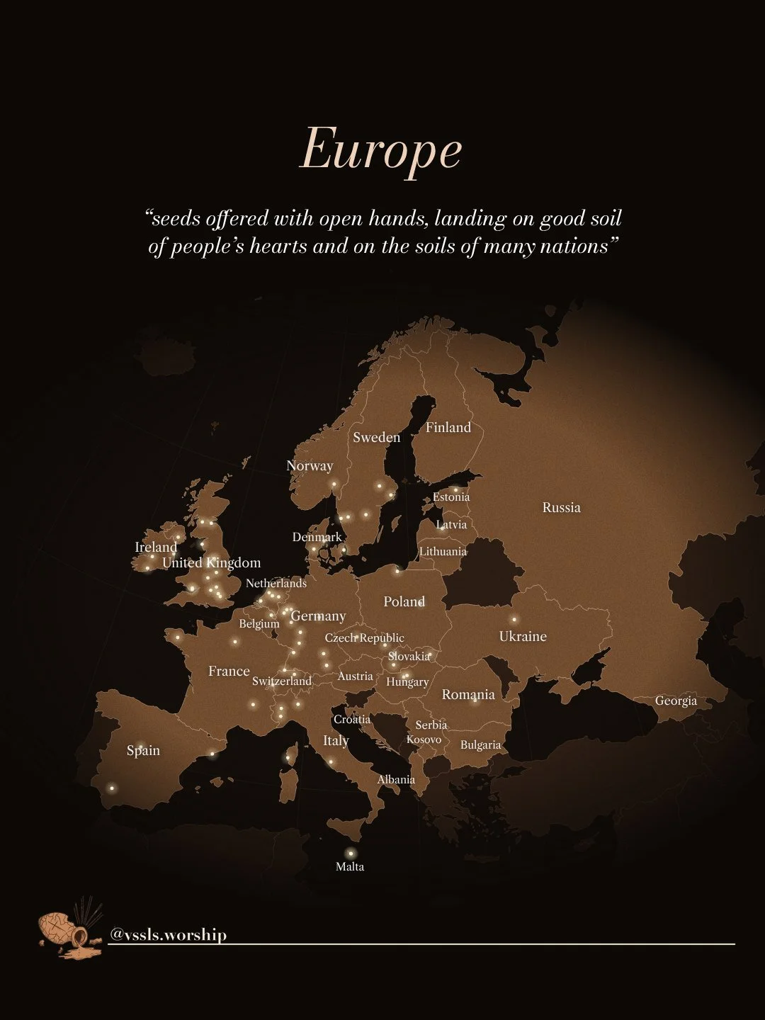 Europe “seeds offered with open hands, landing on good soil of people’s hearts and on the soils of many nations”