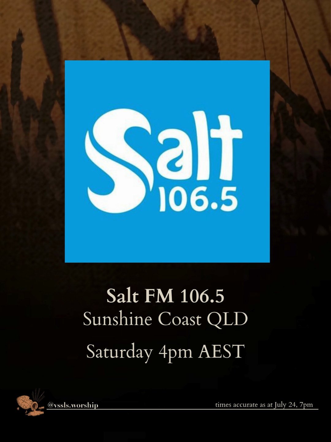 Salt FM 106.5 Sunshine Coast QLD Saturday 4pm AEST
