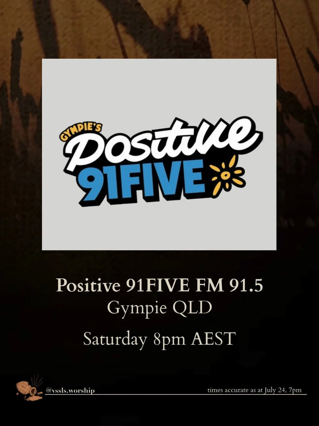 Positive 91FIVE FM 91.5 Gympie QLD Saturday 8pm AEST