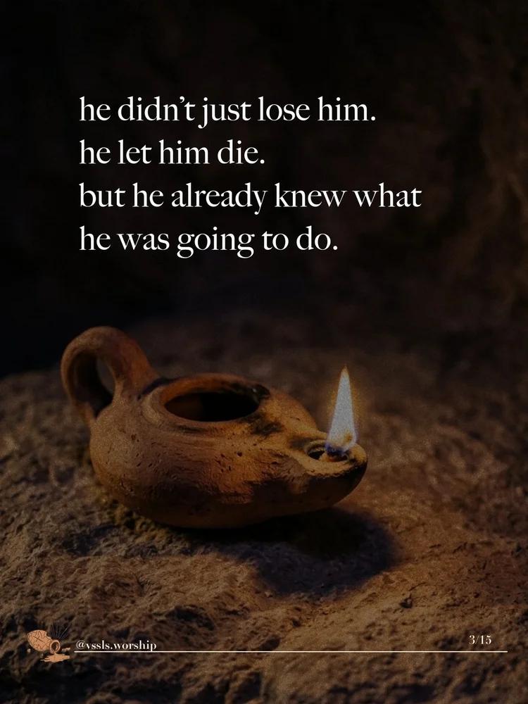 he didn’t just lose him. he let him die. but he already knew what he was going to do.