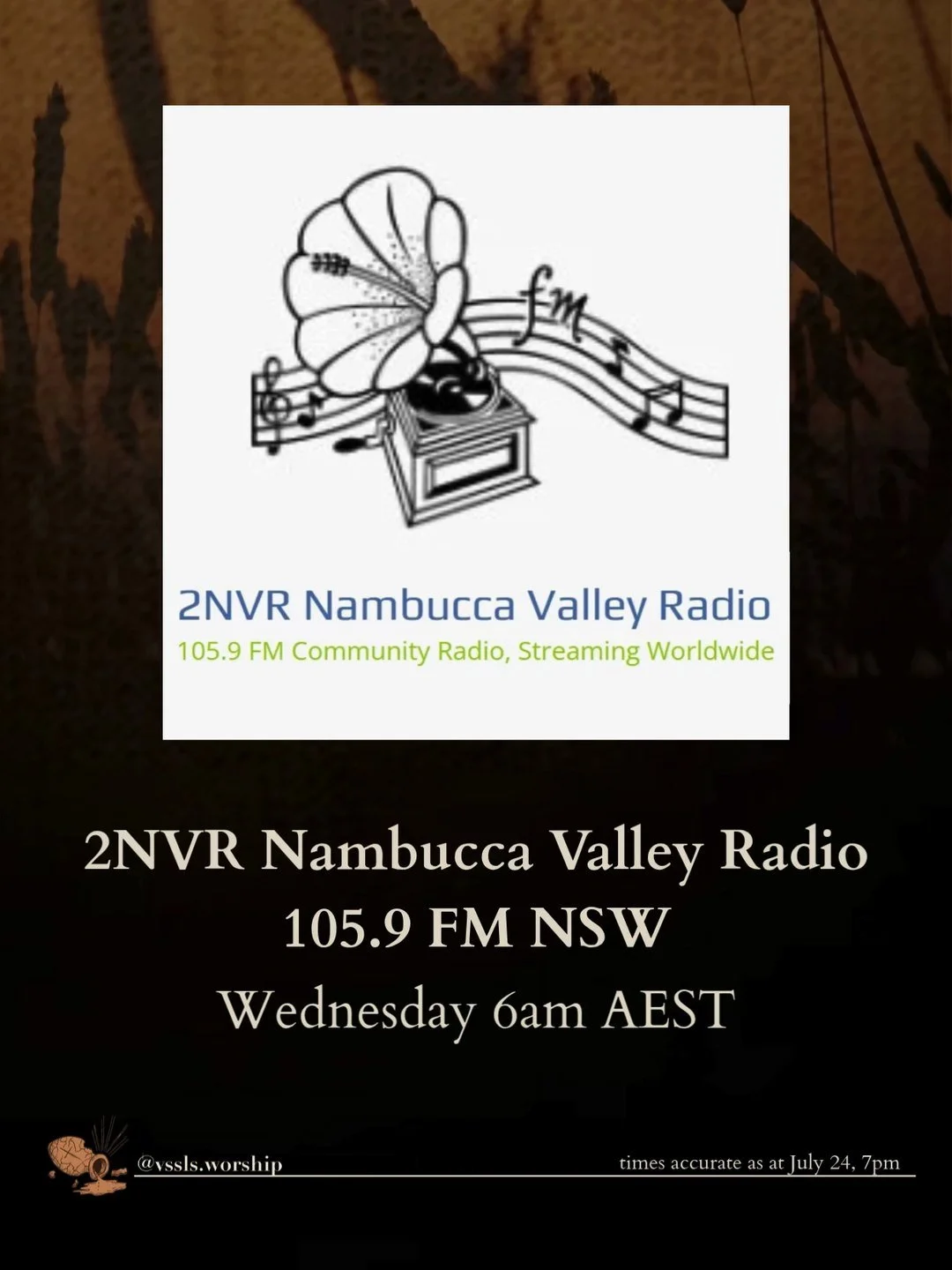 2NVR Nambucca Valley Radio 105.9 FM NSW Wednesday 6am AEST