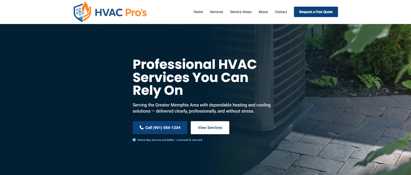 Enhanced website example