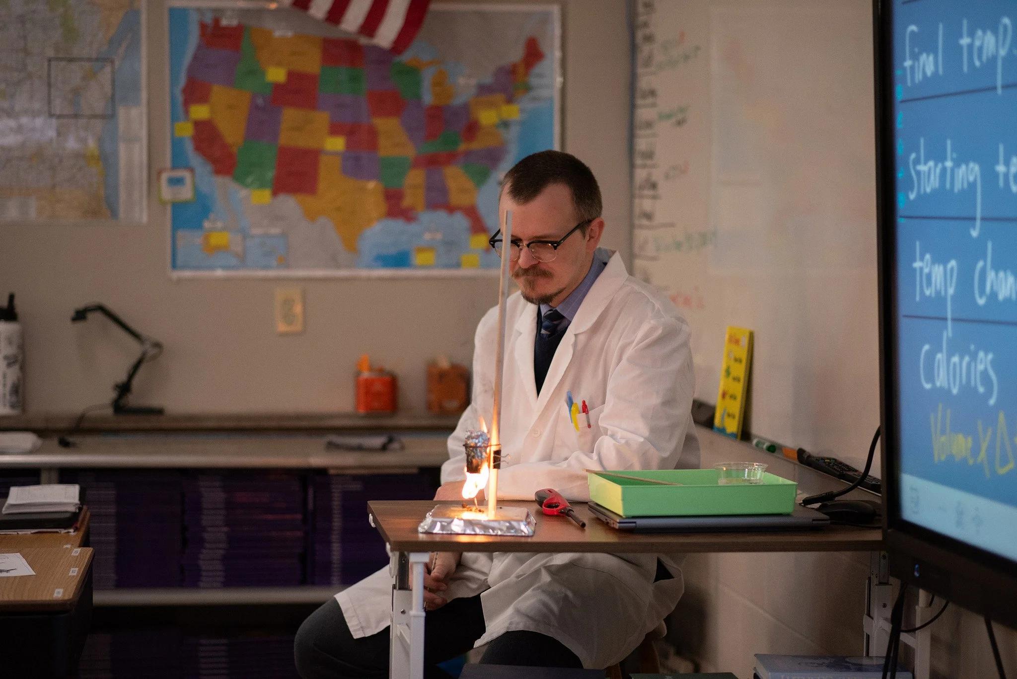 Students working on a hands-on science project at St. Paul Lutheran School