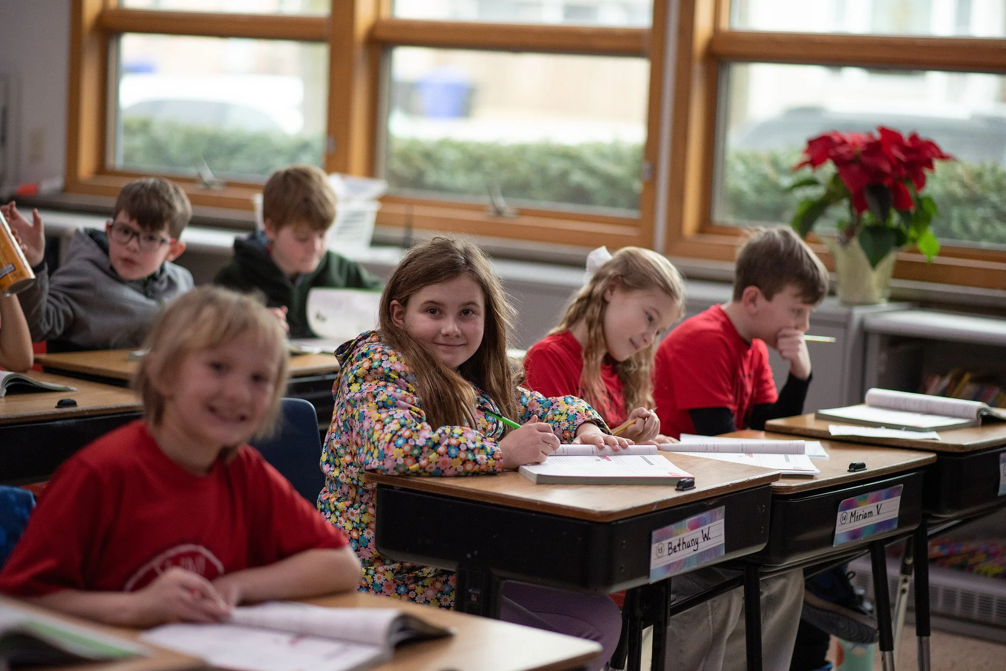 St. Paul Lutheran School students learning