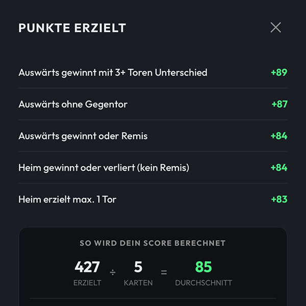 So funktioniert die Wertung