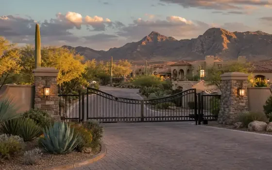 Controlled-access luxury community in the Catalina Foothills