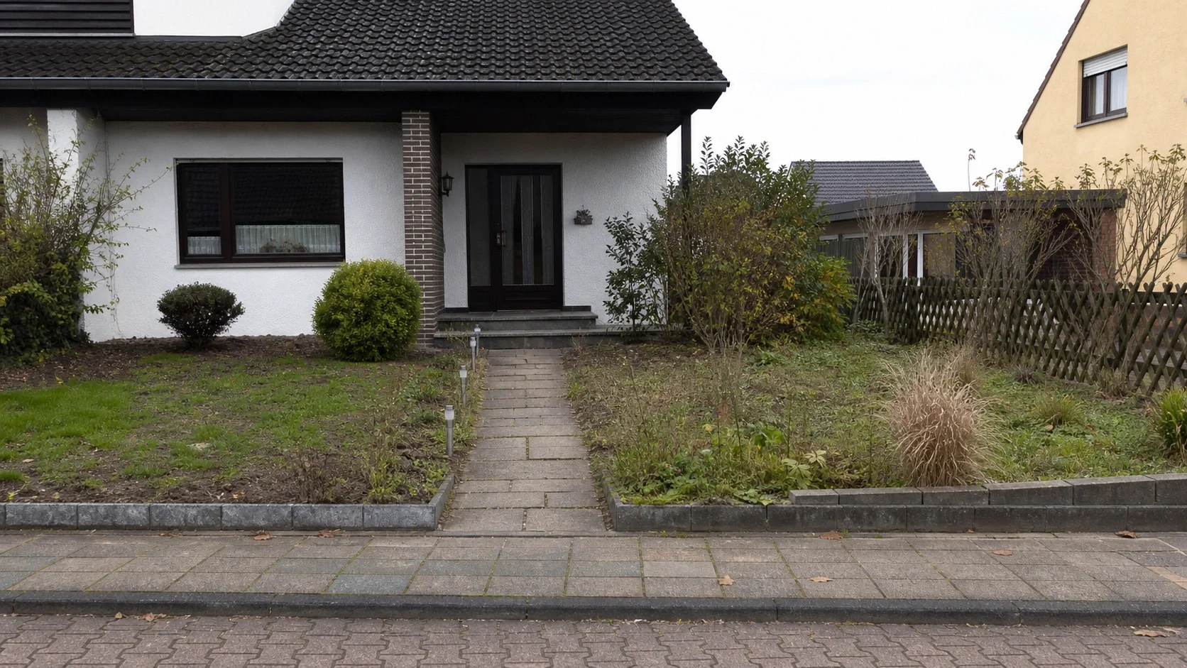 Vorher Vorgarten
