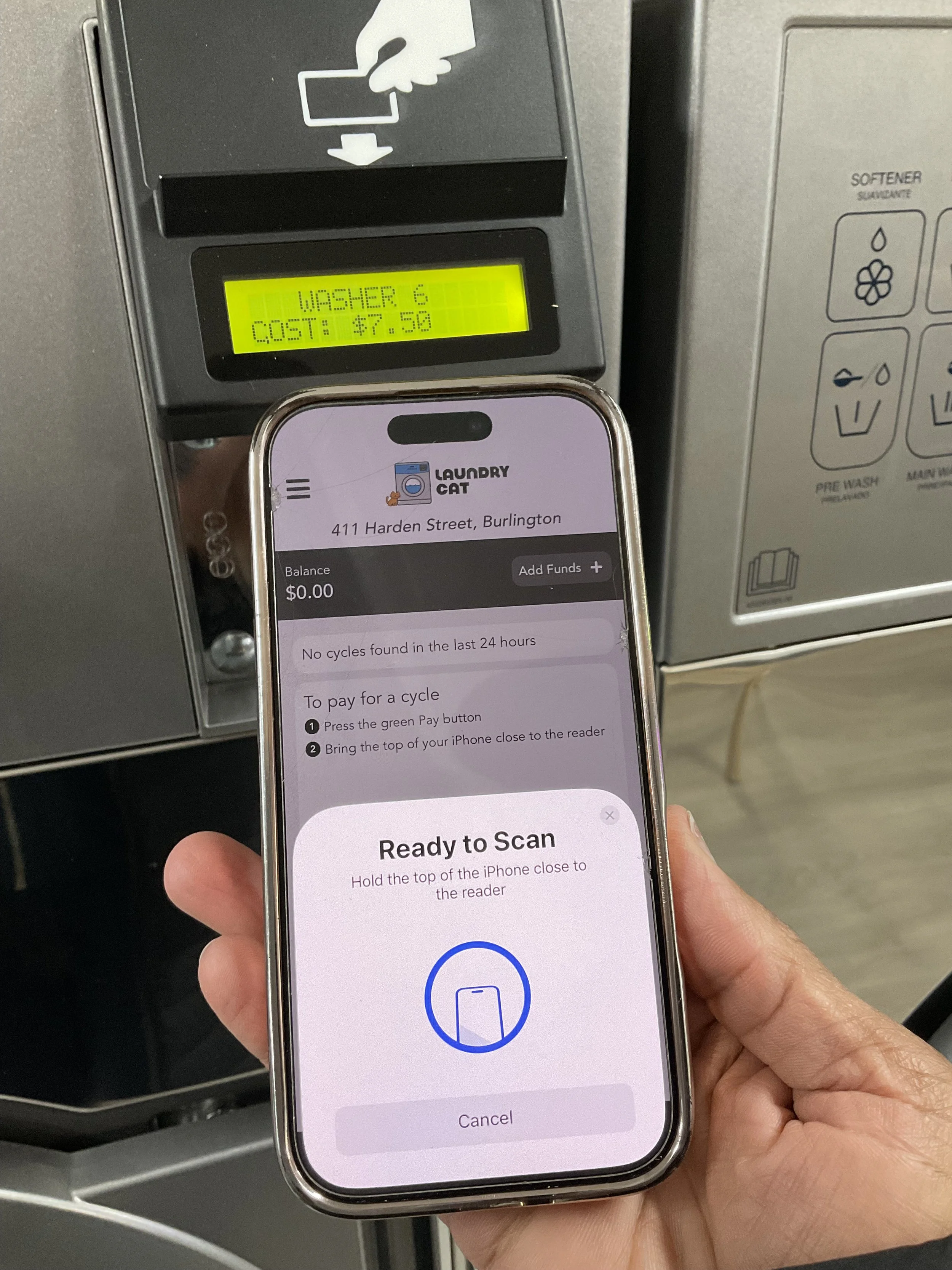 Self-service laundry at Clean Duds