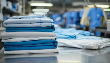 Commercial laundry service at Clean Duds
