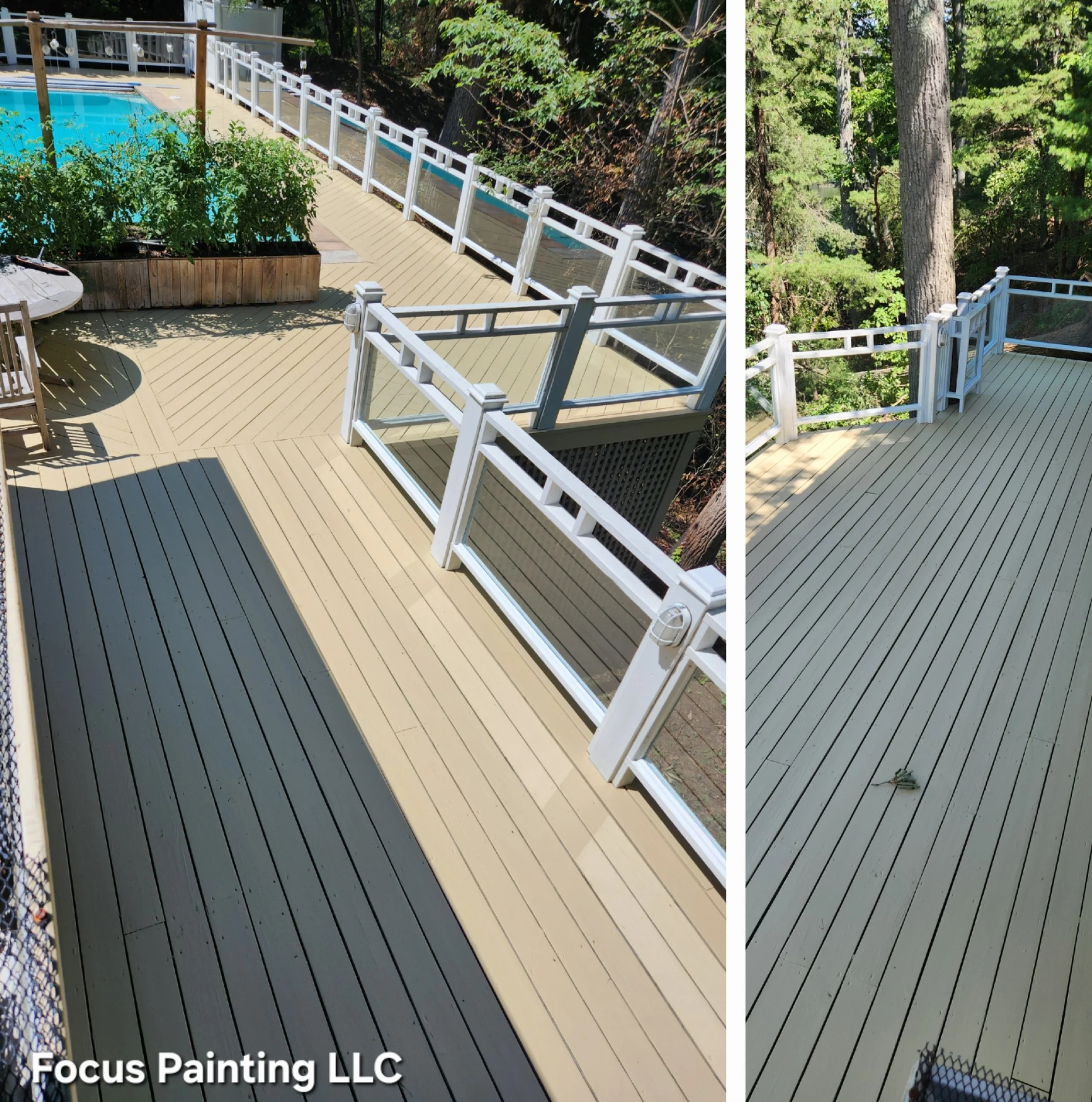 Deck staining by Focus Painting in Annapolis, Maryland