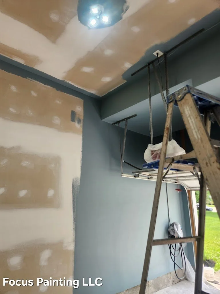 Drywall finishing and painting in residential home in Bowie, MD