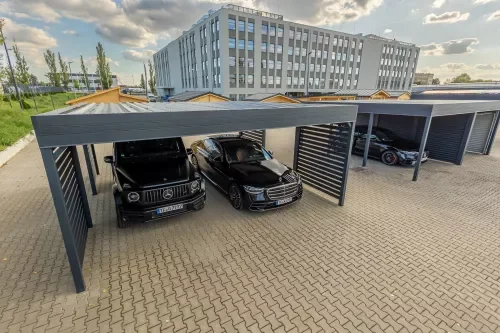Flachdachcarport nach Maß
