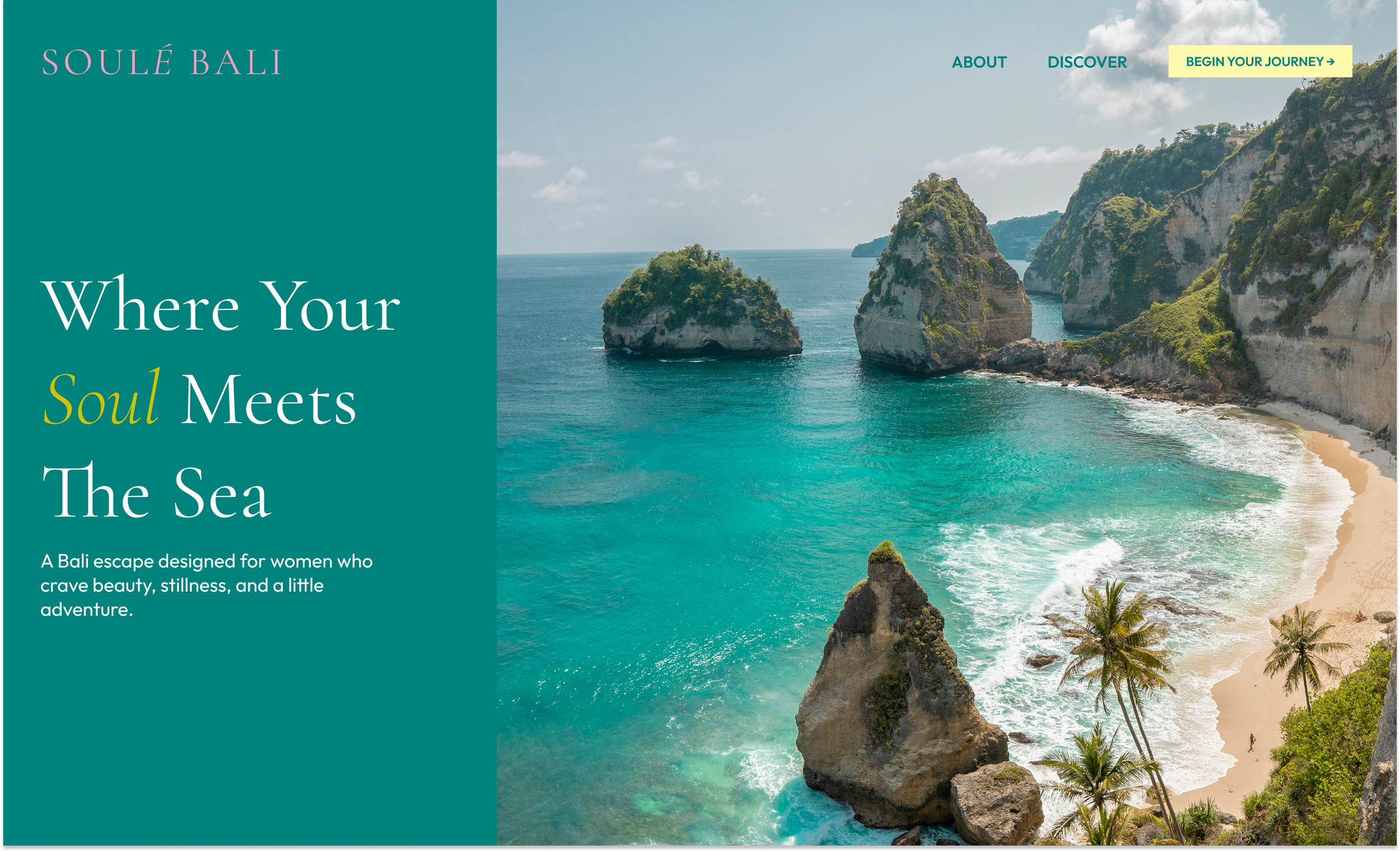Soulé Bali landing page template