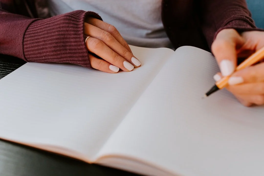 Writing in a journal