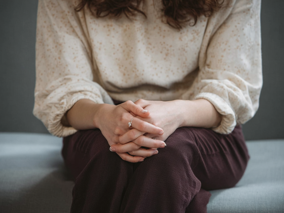 Woman sitting down