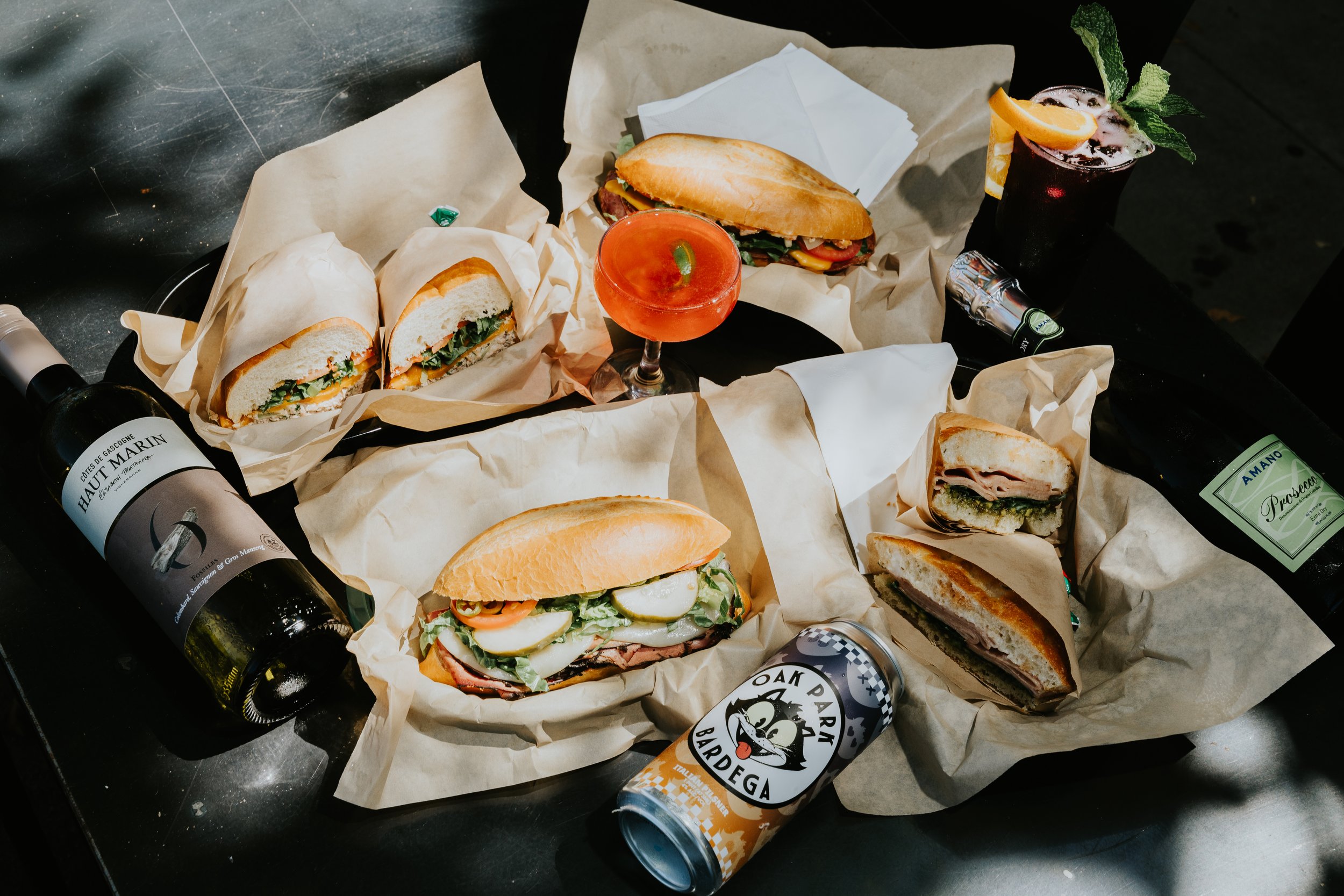 Grab and go sandwiches at Oak Park Bardega
