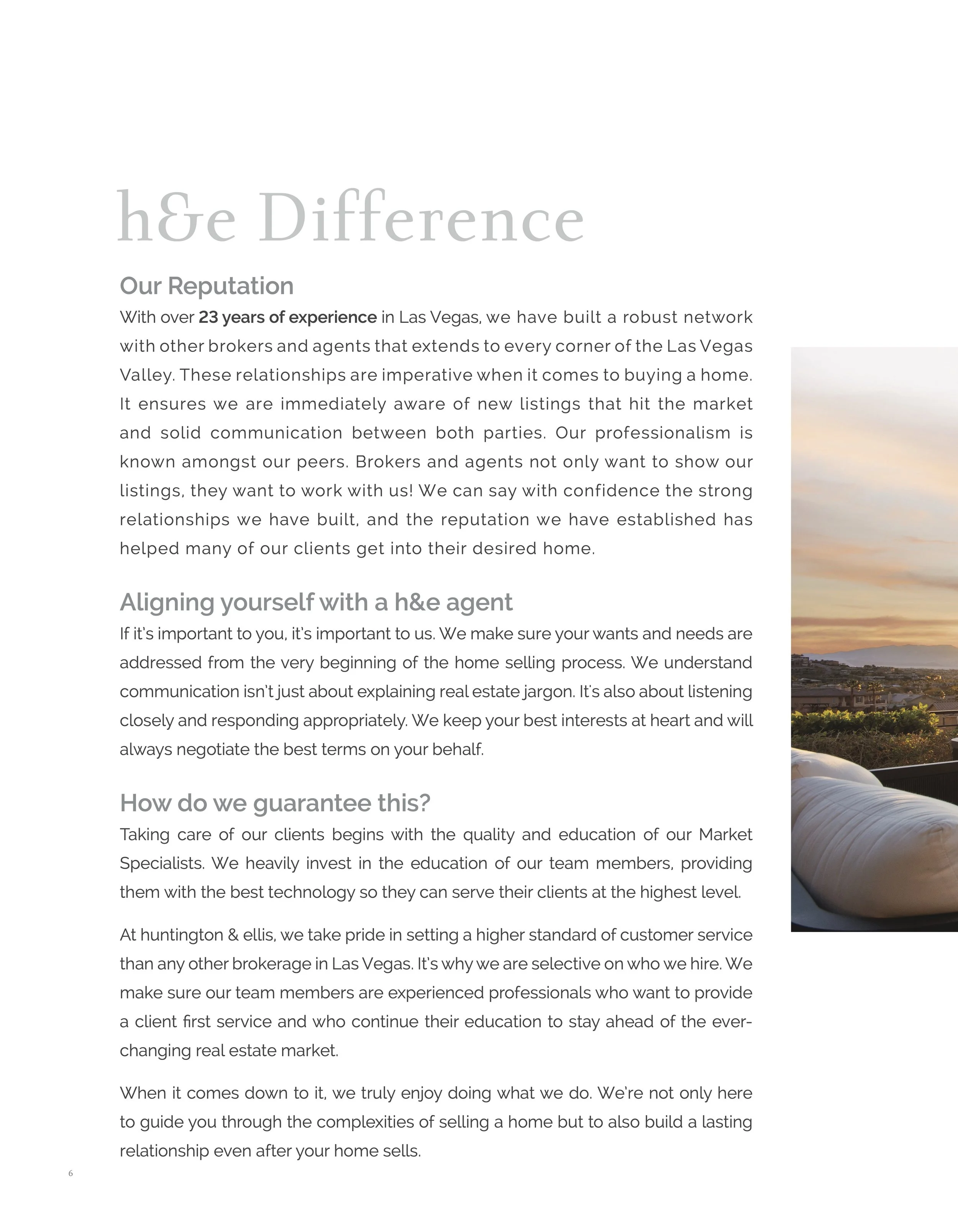 Marketing booklet page 1