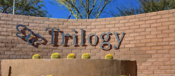 Aerial view of Trilogy by Shea Homes guard-gated 55+ community in Summerlin Las Vegas