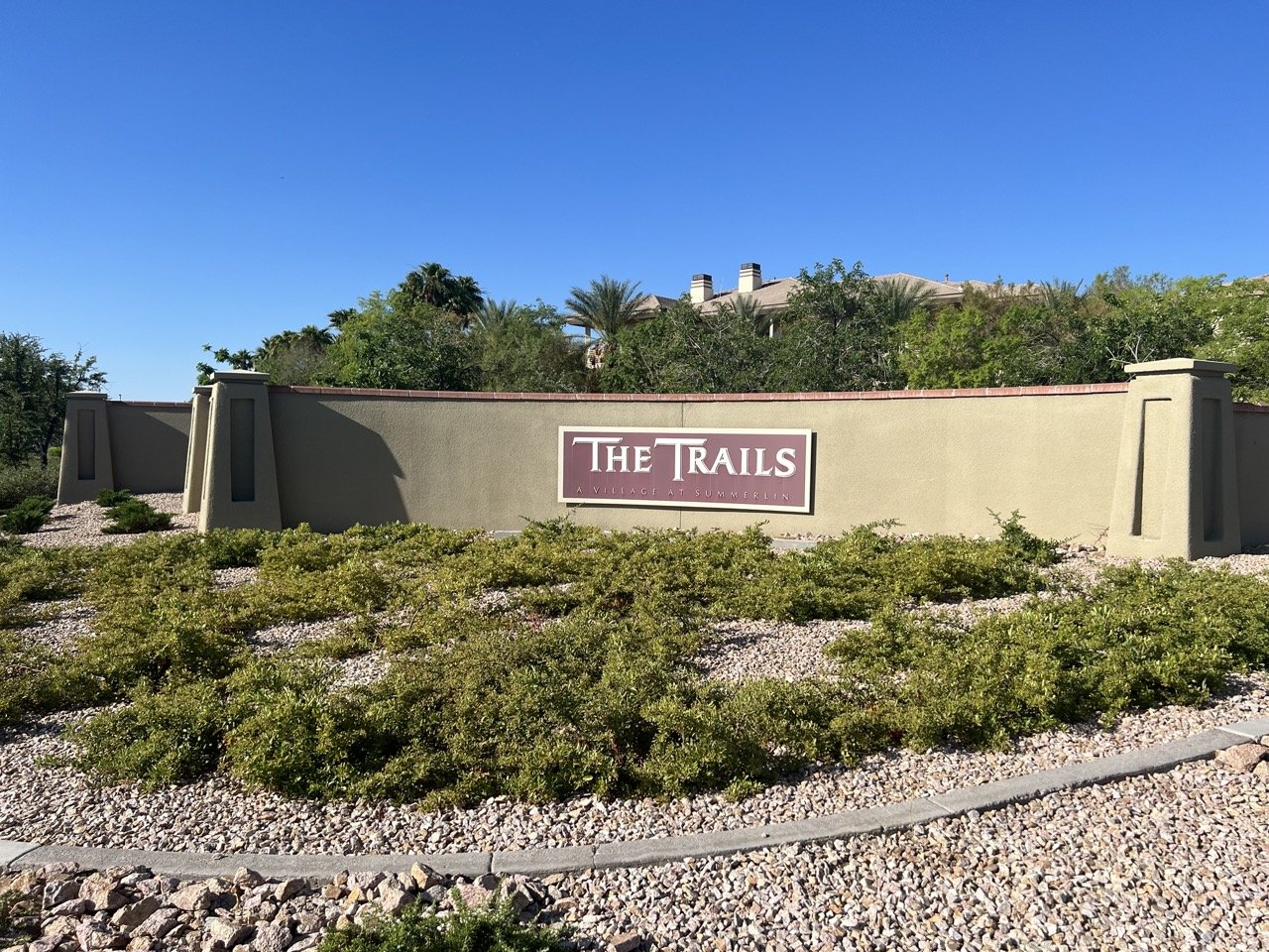 The Trails village Summerlin Las Vegas Nevada mature tree-lined streets