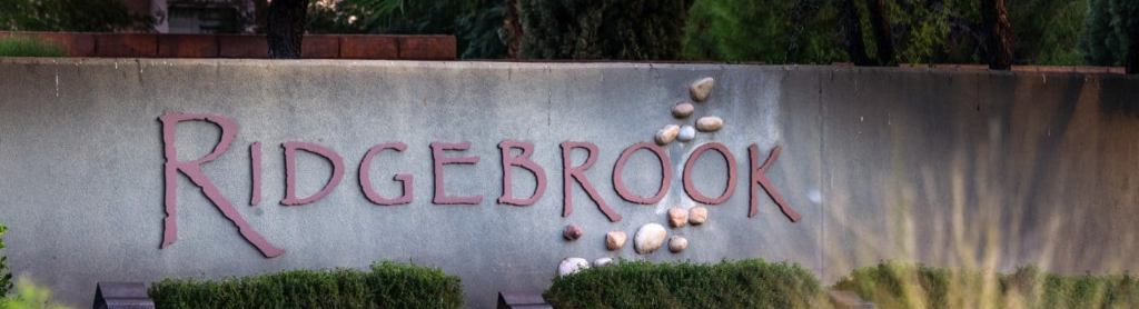 Aerial view of Ridgebrook village in Summerlin South Las Vegas