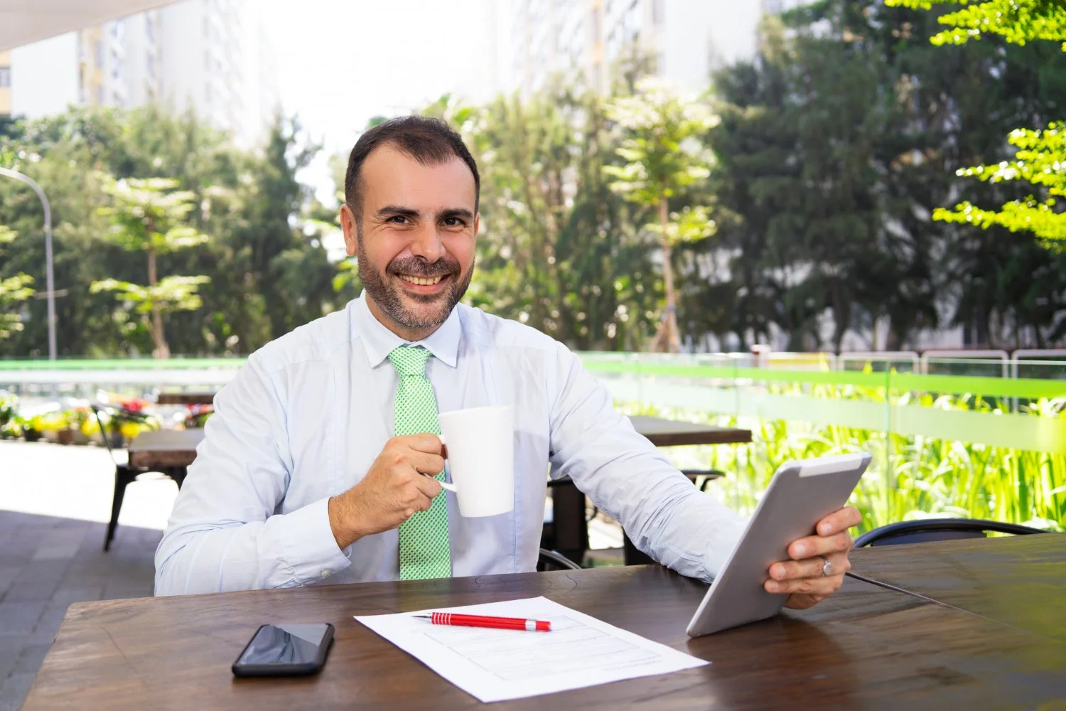 Business presentation and strategy meeting