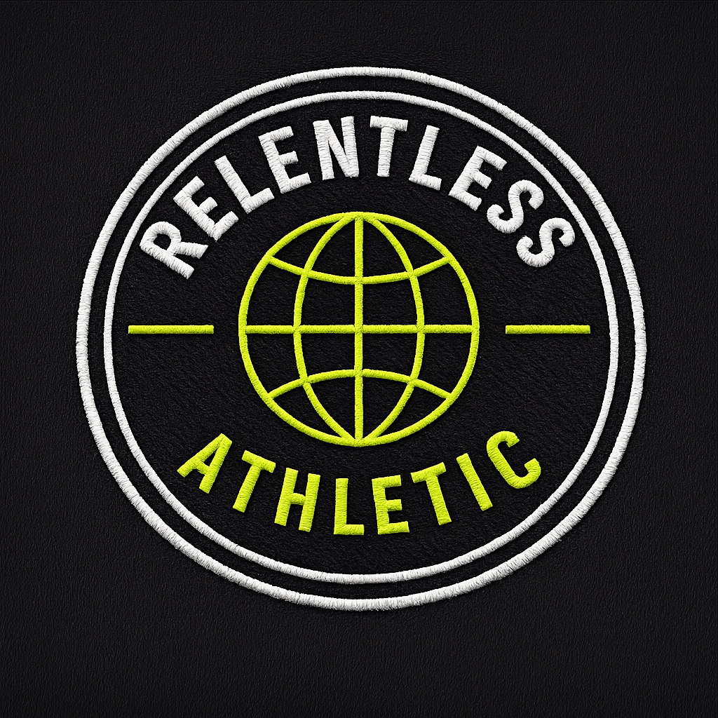Relentless Athletic globe patch