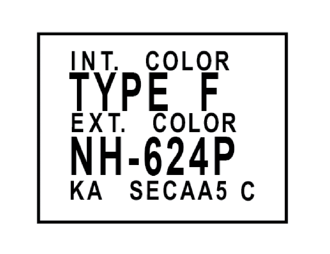 Paint and Trim Code Labels