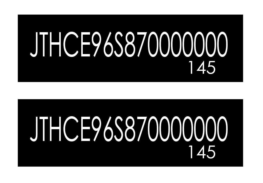 Anti-Theft VIN Labels