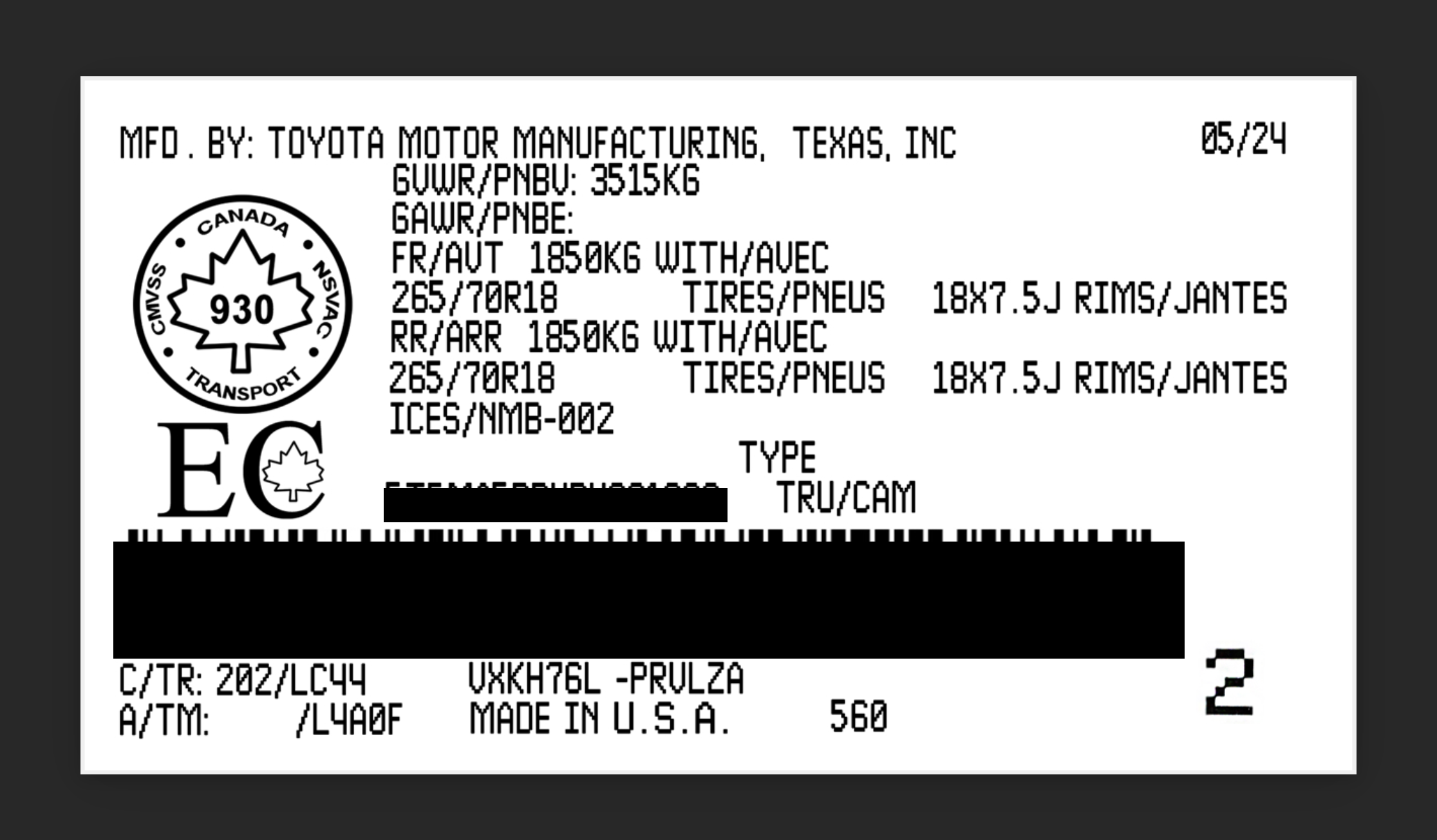 VINLab replacement label