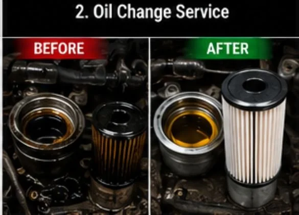 Oil change service