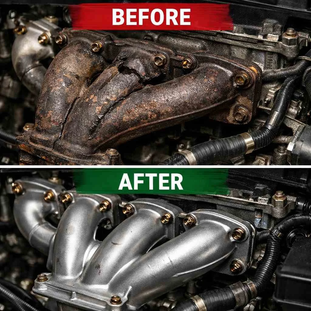 Leaking exhaust manifold fixed