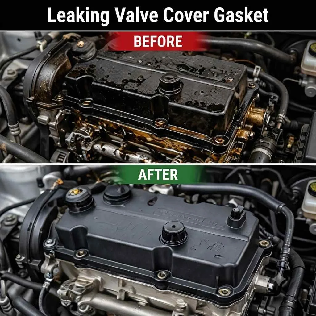 Leaking valve cover gasket replaced