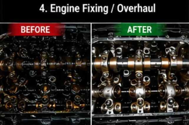 Engine fixing and overhaul