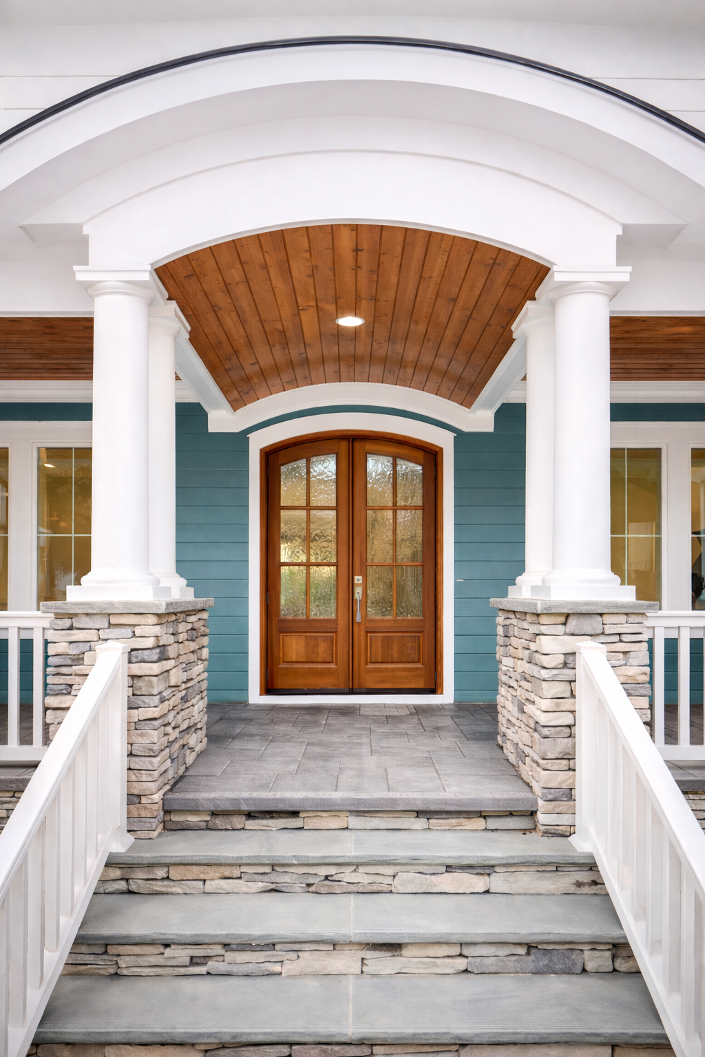Outdoor living view 6 at a Joy Construction home