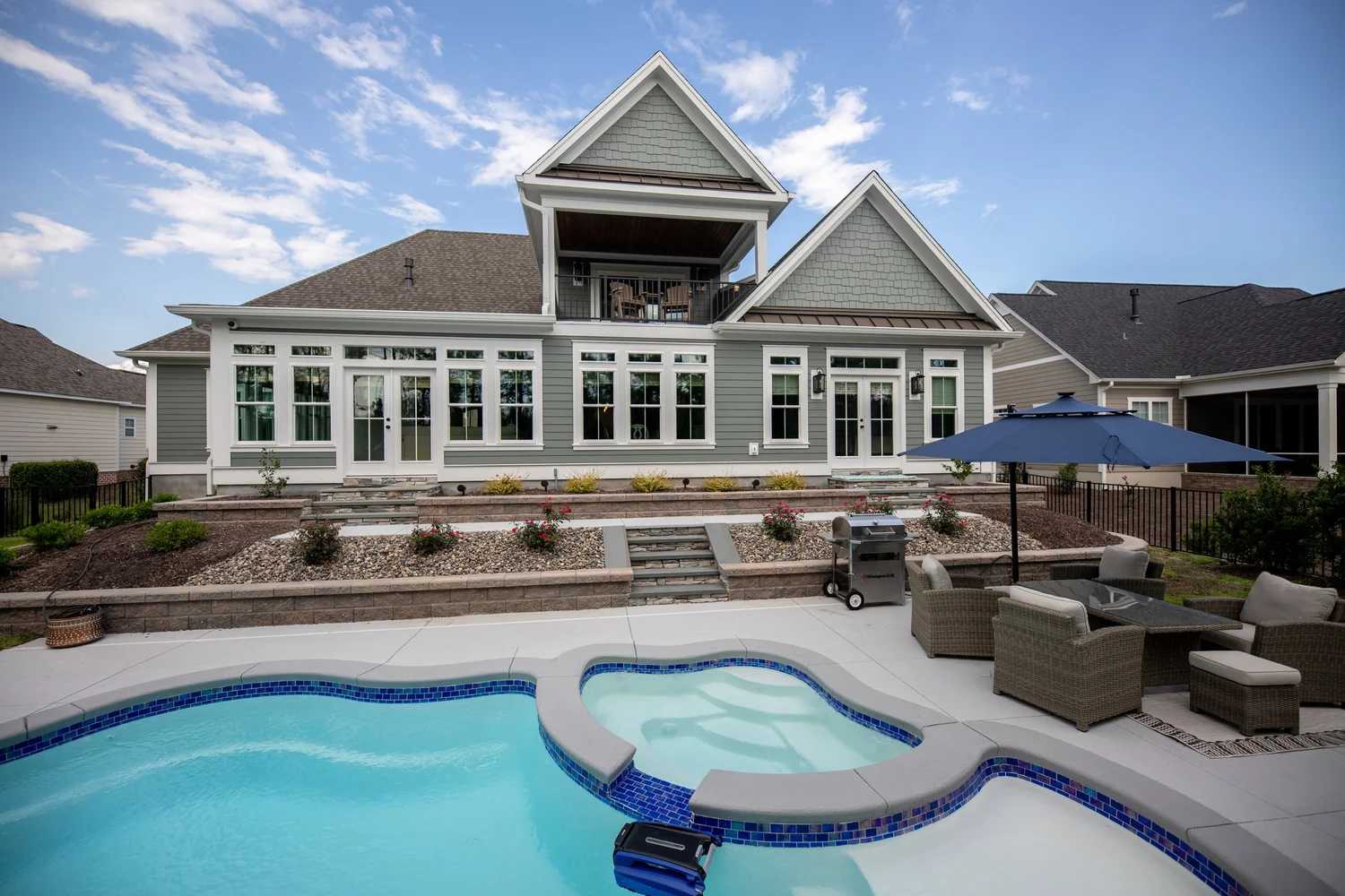 Outdoor living view 3 at a Joy Construction home