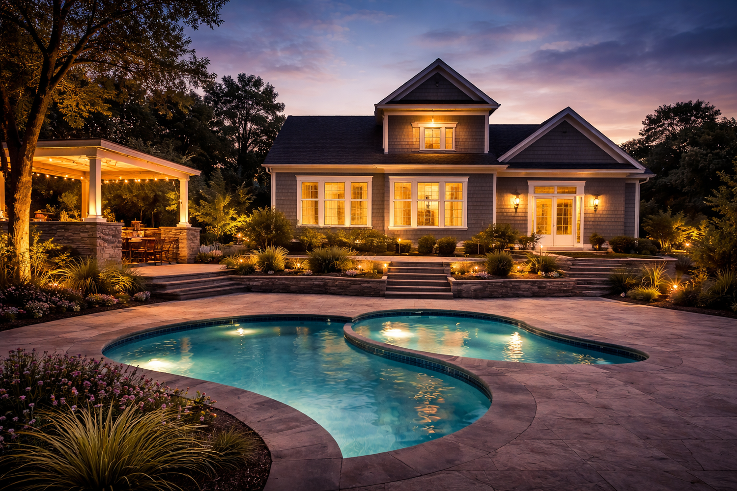 Outdoor living view 4 at a Joy Construction home
