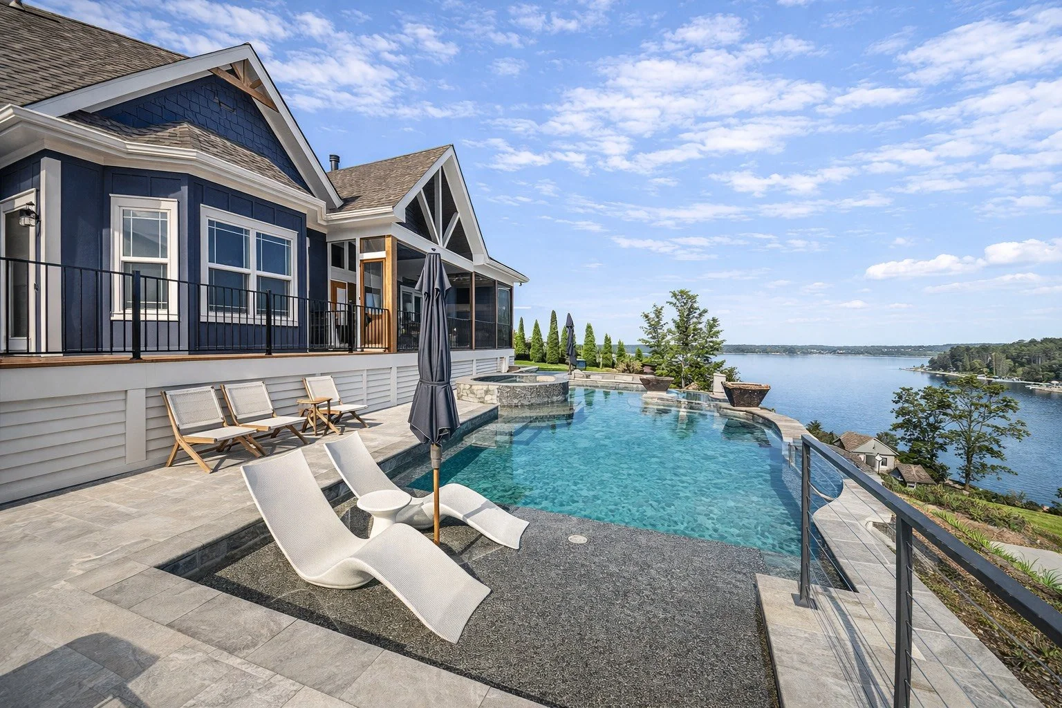 Custom luxury home outdoor living - Joy Construction Company Brunswick County NC