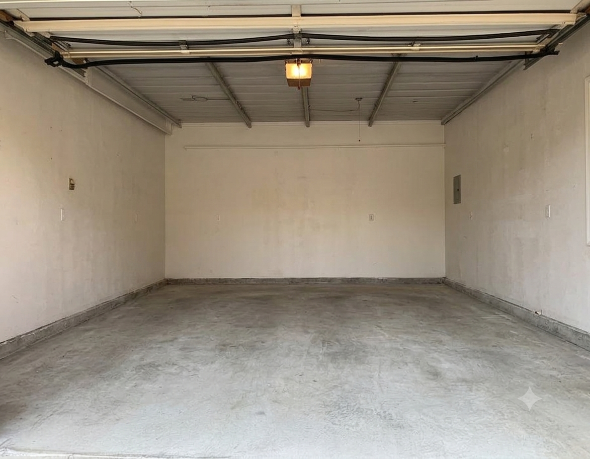 Garage after cleanout