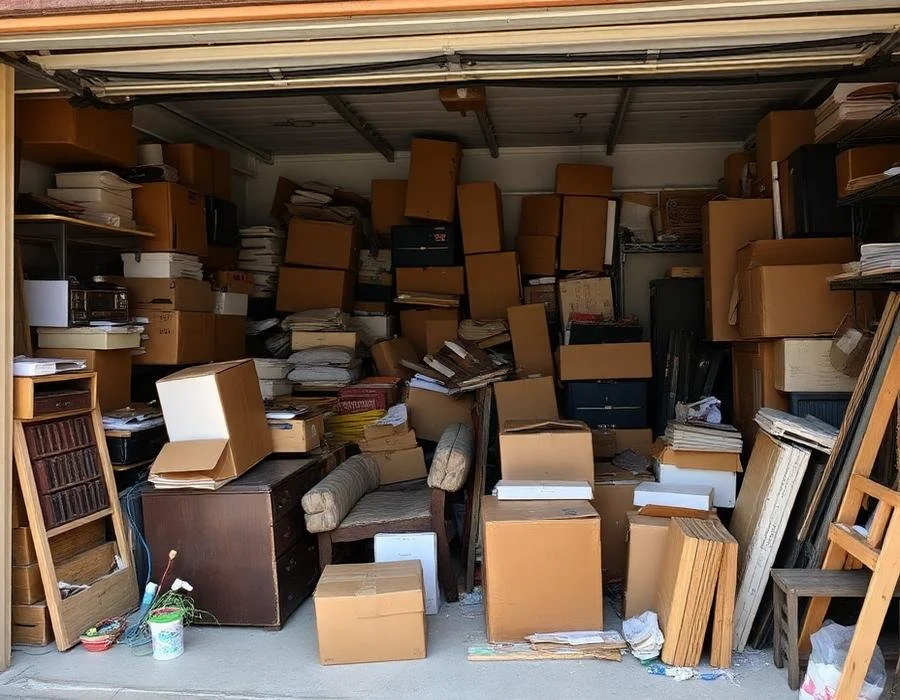 Garage before cleanout