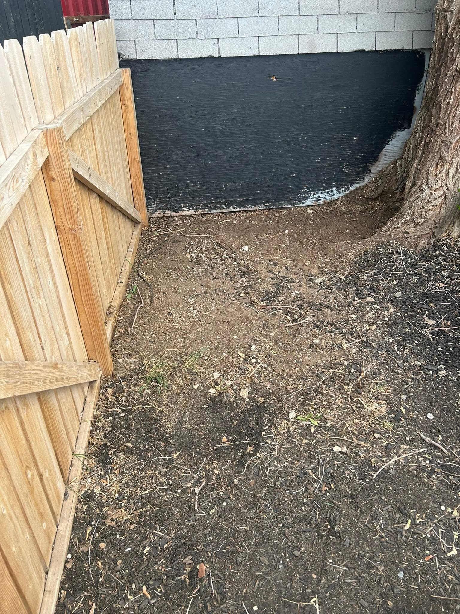 Construction site after debris removal